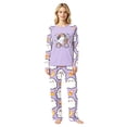 thumbnail image 2 of Family Halloween Pajama Set Long Sleeve Crew Neck, Soft Halloween Family Pajamas with Cute Ghost Candy Print, Adorable Matching Halloween Pajamas Sleepwear, 2 of 4