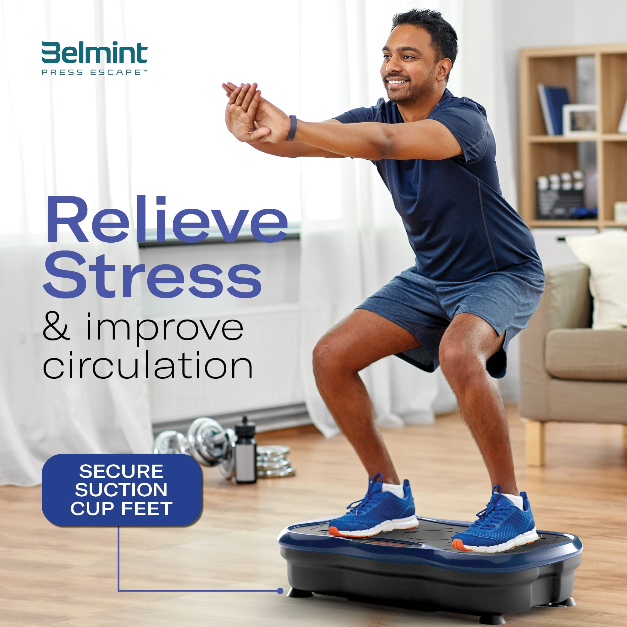 Exercise Bands Belmint Vibration Plate Exercise Board With