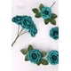 thumbnail image 5 of Flores artificiales N&T NIETING, 25 unidades, rosas de espuma, color verde pavo real, 5 of 9