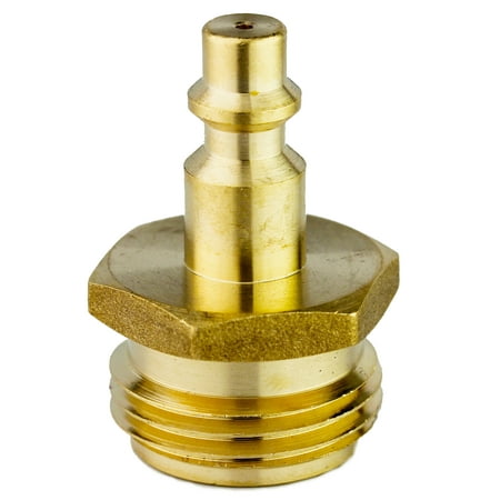 Blowout Plug- RV Blow Out Plug with Quick Connect in Brass, Winterize your RV Easily, RV Accessories by U.S. (Best Way To Winterize Rv)