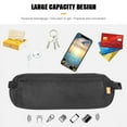 thumbnail image 4 of Dsseng Travel/Running Money Belt Waist Fanny Pack - Hands Free Way to Carry Phone, Passport, Keys, ID, Money & Ultra Light Travel Wallet - Adjustable, Water Resistant, 4 of 5