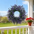 thumbnail image 7 of 14 Inch Eucalyptus Wreaths for Front Door Porch Window Artificial Green Leaves Greenery Indoor Outdoor Wreath Home Decor Porch Window Wall Farmhouse Door Decorations Spring Summer Fall All Seasons, 7 of 7