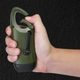 thumbnail image 2 of Solar Powered Hand Crank Flashlight Emergency LED Flashlight Survival Flashlight  Carbiner Flashlight For Outdoor Sports, 2 of 8