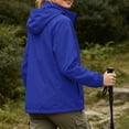thumbnail image 4 of Lmueinov 2026 Women's Stand Collar Zip Up Windproof Jacket, Elastic Cuff Lightweight Windbreaker with Pockets Casual Outdoor Coat S-XXL, 4 of 7