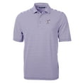 thumbnail image 2 of Men's Cutter & Buck Purple Albuquerque Isotopes Big & Tall Virtue Eco Pique Stripe Recycled DryTec Polo, 2 of 3