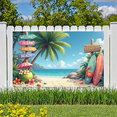 thumbnail image 5 of Tropical Theme Surf Club Welcome Ocean Beach Banner for Summer Parties Beach Events Outdoor Decoration, 5 of 8