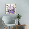 thumbnail image 5 of Chilfamy Lavenders Butterfly Canvas Wall Art Home Decor Ready To Hang Room Art 16x16in, 5 of 6