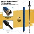 thumbnail image 2 of EDiamondTools 1-1/8" Diamond Core Drill Bit for Brick, Block w SDS Plus Pilot Bit Adapter, 2 of 4