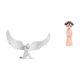 thumbnail image 1 of Escultura de ángel,Estatua de ángel para decoración del hogar,manualidades,color blanco,Estatua de muñeca de resina,Estatua de resina de niña antigua tradicional china,Artesanía Vestido, 1 of 8