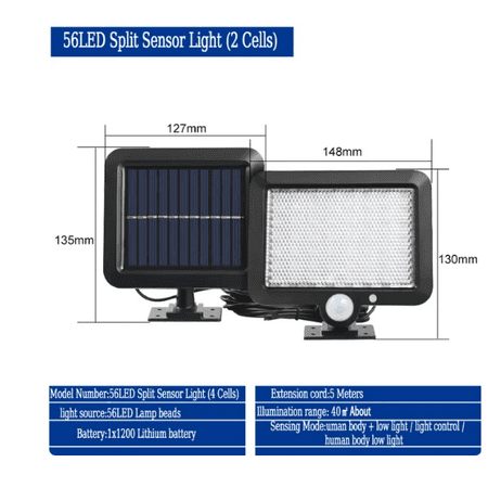 

BIG SIZE Solar Panel Light Solar Garden Street Lamp Floodl White Lights Dimmable Remote Switch IP67 Waterproofing Light Energy