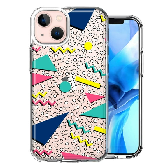 MUNDAZE For Apple iPhone 13 90's Saved By The Bell Design Double Layer Phone Case Cover