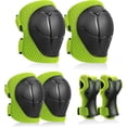 thumbnail image 1 of Kids Knee Guard Set, 6 In 1 Kit Protective Gear Knee Guard Elbow Guard Strap Adjustable Wrist Guard Child Protection Roller Skate Bike Safety, 1 of 5