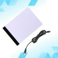 thumbnail image 2 of MasteelfCA A4 Light Table LED Copy Board Artcraft Tracing Light Pad Box Art Design Stencil Drawing Thin Pad Copy Lightbox with USB Cable (White), 2 of 7