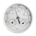 thumbnail image 1 of DOLITY 3 in 1 Barometer Weather Barometer Portable Compact Wall Hanging Thermometer White, 1 of 8