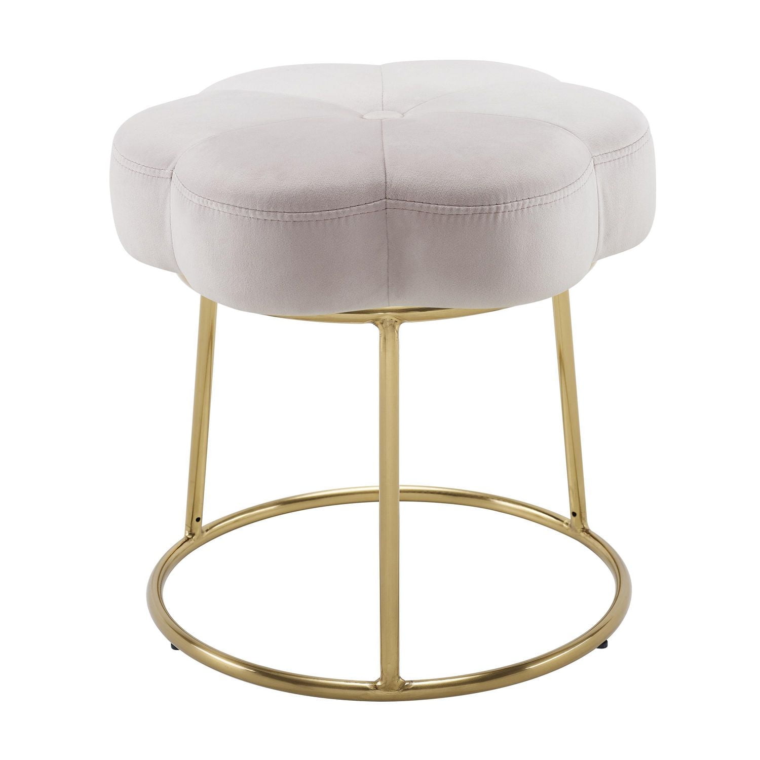 Sabine Accent Vanity Stool, Pink