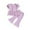 Purple B, variant on Ashirexll Girls Summer Outfits, Girls Summer Sets, 1-5 Years Girls' Casual Summer Outfits Solid Color Ruffle Short Sleeve Round Neck T-shirts and Long Pants Two Piece Sets
