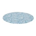 thumbnail image 1 of serony Ronde PVC Nappe Imperméable Table en Plastique Couverture Extérieure Petite Nappe Ronde Vinyle Décor à la Maison Bleu Laisser, 1 of 9