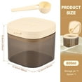 thumbnail image 2 of Grusce 800ml or 1200ml Food Storage Container with Lid and Spoon Airtight Food Container Portable Food Storage Stackable Kitchen Canister for Coffee Beans Candy Snack, 2 of 8