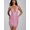 Pink, variant on Women's Pink Halter Neck Sequin Mini Dress - Bodycon Party Dress with Chevron Pattern