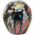 thumbnail image 2 of Ebros Day Of The Dead Black Sugar Skull With Floral Tattoo Cranium Skull Statue, 2 of 4