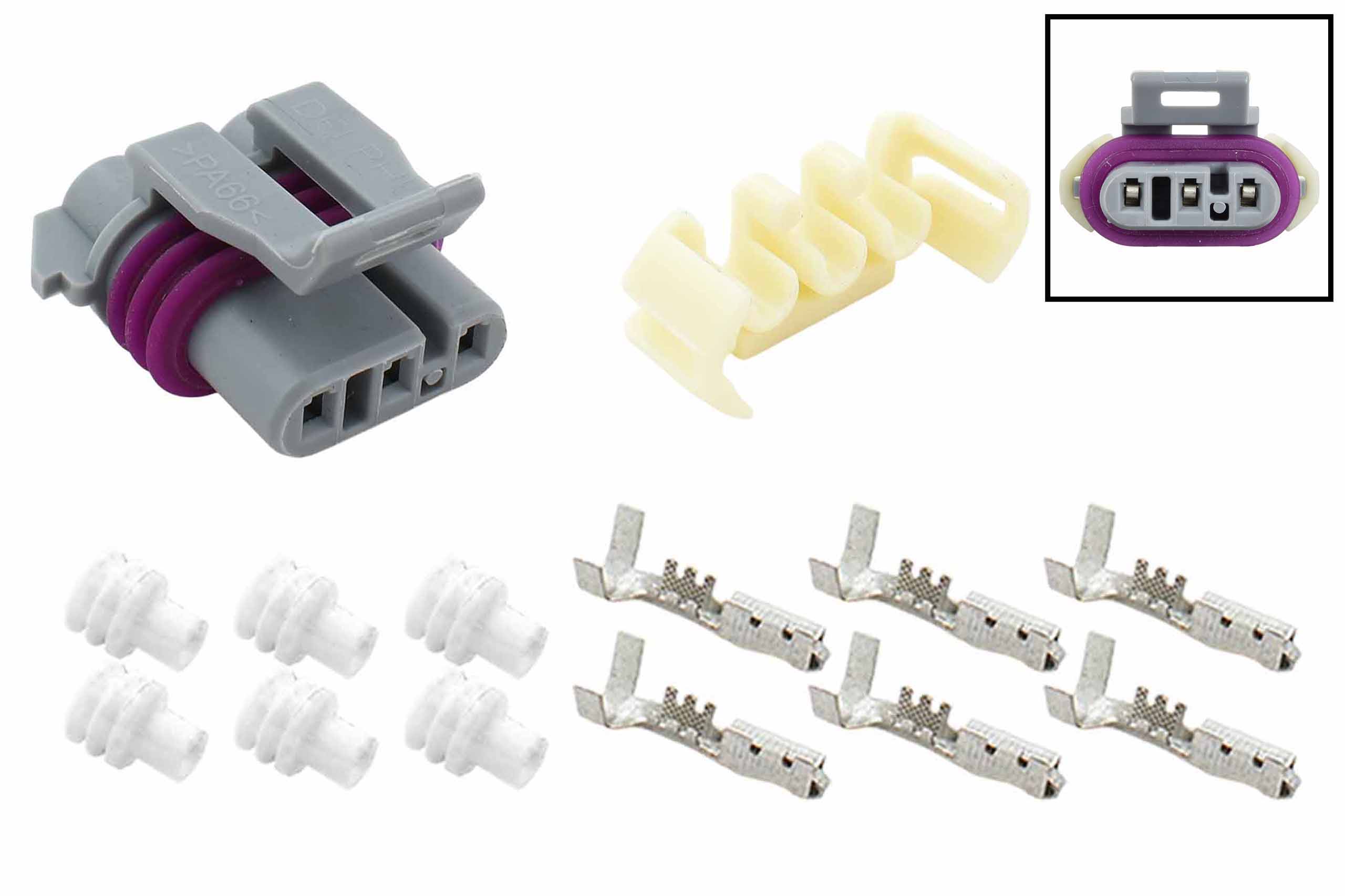 LS Gen 4 Grey 3Wire CKP Crankshaft Position Sensor Harness Connector