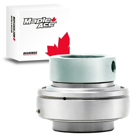 MAPLE ACE HC209-28, NA209-28 Insert Bearing 1-3/4" Bore Spherical OD Re-lube w/Eccentric Locking Collar