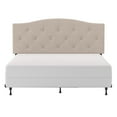 thumbnail image 6 of Provence Upholstered Arch Adjustable Tufted Full/Queen Headboard with Bed Frame, Linen, by Hillsdale Living Essentials, 6 of 7