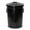 Black, variant on Plexon 2 Gallon Small Metal Trash Can with Lid Bathroom Garbage Can with Lid Bathroom Trash Can for Bedroom Office Kitchen Indoor Waste Basket, Round Powder Coated Copper