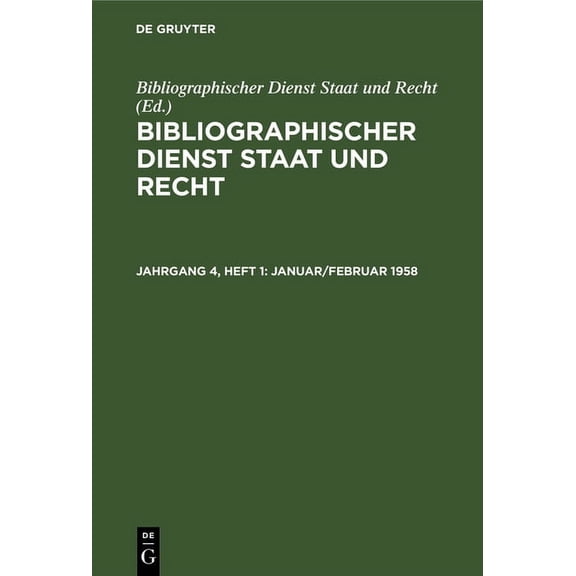 Januar/Februar 1958, (Hardcover)