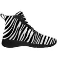 thumbnail image 4 of Aidianart Womens Zebra High Top Shoes High Top Sneakers Size 13, 4 of 5