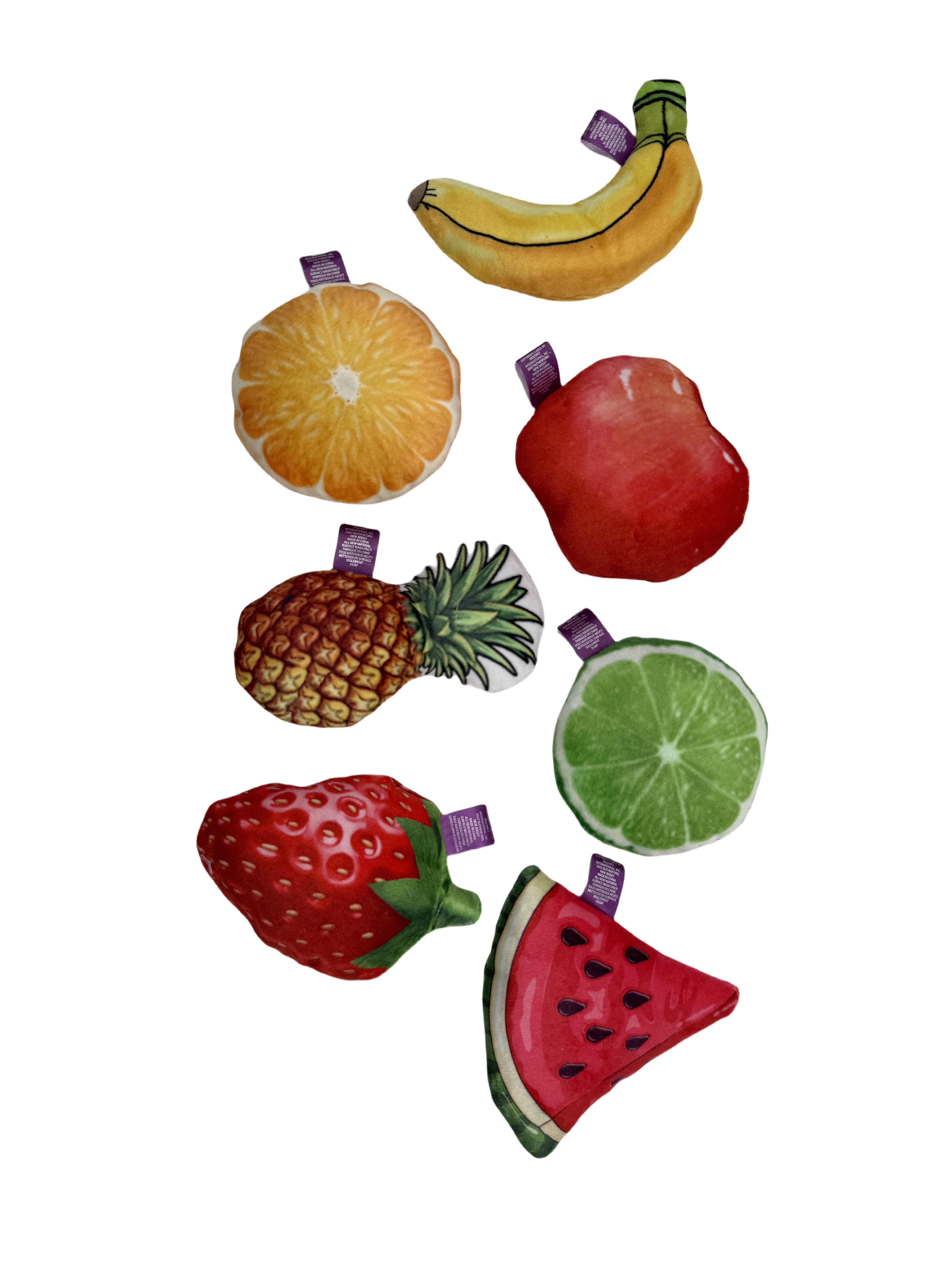 Multipet Plush Fruit Cat Toy, Assorted, NO BRAND IMPORT EX MP FRUIT CAT TY