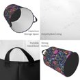 thumbnail image 2 of Balery Floral Cesta de ropa redonda con asas, impermeable, independiente, para ropa, juguetes, dormitorio y familia-Small, 2 of 6