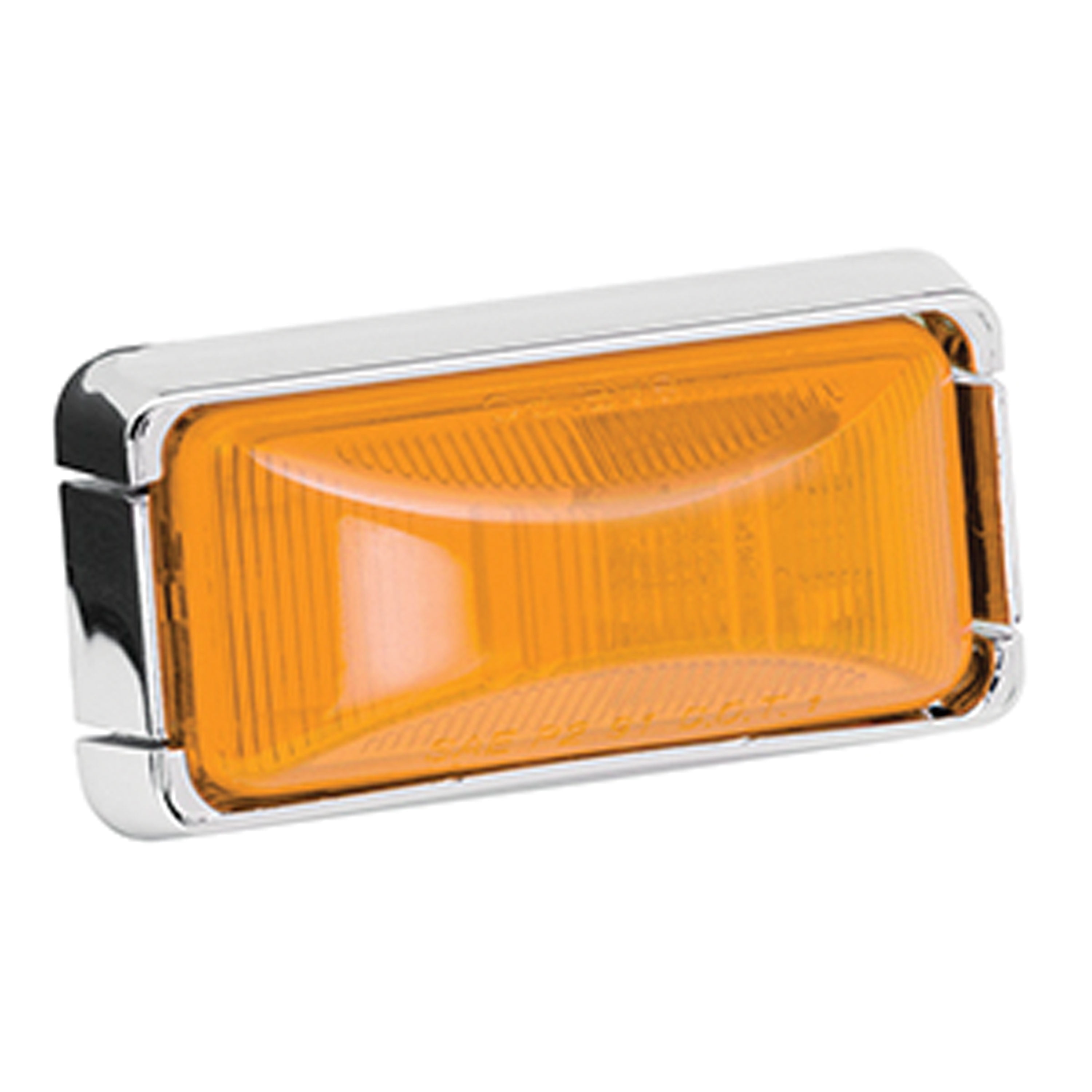 Wesbar 203294 Side Marker Light Kit With Chrome Housing Amber