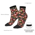 thumbnail image 6 of Pofeuu Watercolor Red Wildflowers Print 30cm Socks, Adult Running Hiking Socks for Youth and Adult, 6 of 7