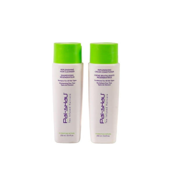 Pai-Shau Replenishing Cleanser and Conditioner Set - Hydrating Shampoo and Conditioner for All Hair Types - 2x250ml