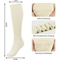 thumbnail image 3 of YooGuoGuo Slouch Socks Women Thigh High Boot Socks Soft Scrunch Socks Size 5-11, 3 of 6