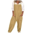 thumbnail image 2 of Salopettes Grande Taille pour Femmes Combinaisons Décontractées Amples, 2 of 7