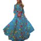 thumbnail image 1 of WILLBEST Vestidos Casuales para Mujer Cortos Vestido Maxi Floral de Gasa para Mujer Verano Primavera Otoño Vestido Largo con Falda Acampanada Traje Casual Ajustado Mediana, 1 of 3