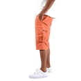 thumbnail image 4 of Kixjoy Men's Classic Cargo Stretch Short Casual Big and Tall Work Shorts Drawstring Tactical Outdoor Short Pants with Multi-Pockets, Saffron 3XL, 4 of 9