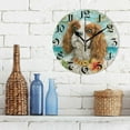 thumbnail image 3 of DEIARA Cavalier King Charles Spaniel Dog Burgundy Butterfly Wall Clock 10in Silent Mechanism Battery Operated Retro Style for Living Room Bedroom and Kitchen Black Pointer, 3 of 10