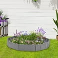 thumbnail image 4 of FESTFENDS Yard Edge Border Plastic Garden Borders Grey 10Set For Lawns, 4 of 8