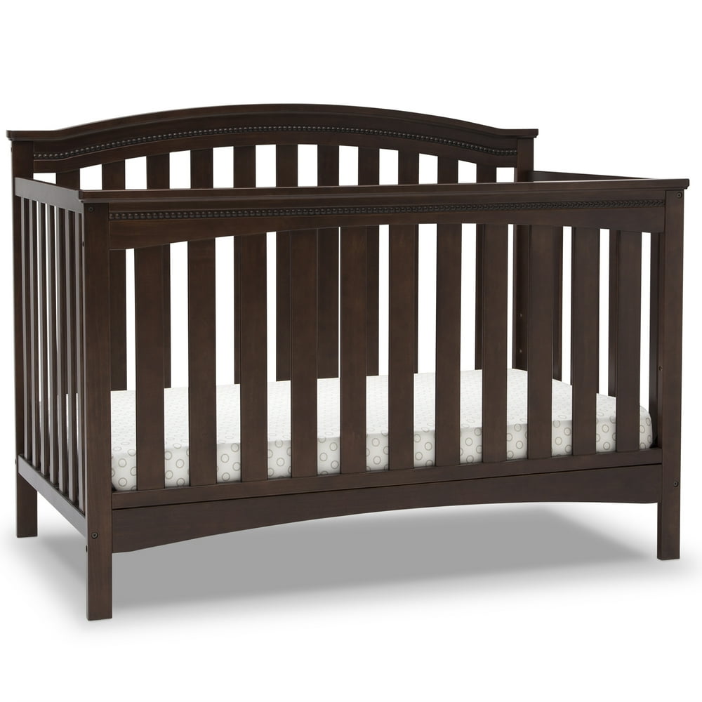 Delta Children Waverly 6in1 Convertible Crib, Walnut Espresso