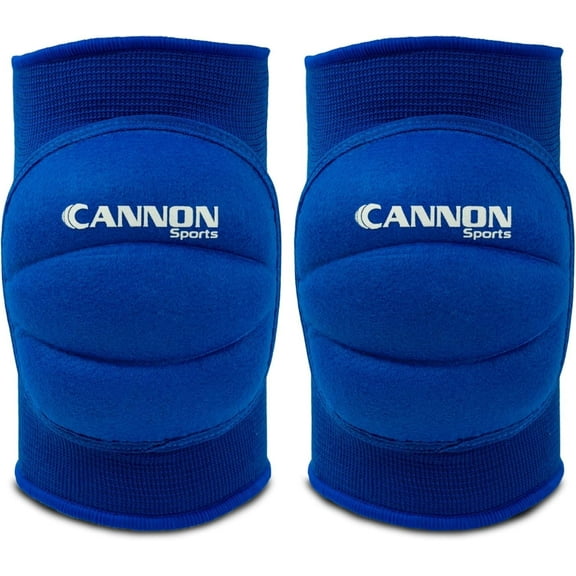 Cannon Sports Pro Volleyball Knee Pads – Thick Padded Sponge for Extra Support – Breathable Anti-slip Collision Avoidance Knee Pads – Volleyball, Basketball, Wrestling, Working & More (Blue, Large)