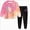 Hot Pink 0726, variant on Toddler Girl Fall Outfits 24 Months 2T 3T 4T 5T 6T 7T Toddler Baby Girl Fall Winter Clothes Tie-dye Long Sleeve Pullover Sweatshirts Jogger Pants Purple Size 3-4 Years