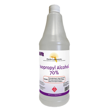 Isopropyl Alcohol 70% Rubbing Alcohol - 1 Gallon 4 Pack With Free Spray Bottle