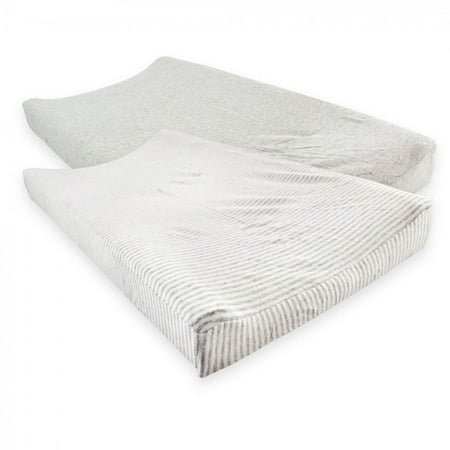 UPC: 0660168670141 | Touched by Nature Baby Organic Cotton Changing Pad Cover  Heather Gray  One Size