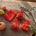 thumbnail image 6 of Fruit Protection Bags M 3.9x5.9in Organza Drawstring Red Insect Barrier Netting Pouches for Orchard Garden Farm Pest Prevention, 6 of 6