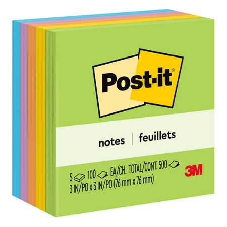 UPC 021200716720 product image for Post-it Notes  3 in x 3 in  Floral Fantasy  5 Pads | upcitemdb.com