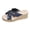B Blue, variant on Denim Platform Sandals for Women Thick Sole Espadrille Non Slip Dressy Slippers Comfortable Open Toe Slide Beach Shoes