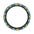 thumbnail image 2 of Kll Car Steering Wheel Cover, Universal 15 Inch, Soft Elastic And Comfortable,Car Accessories Decorations-Vehicles Cartoon With Funny Drivers, 2 of 7